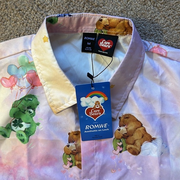 Care Bear button up shirt size M - Picture 8 of 17